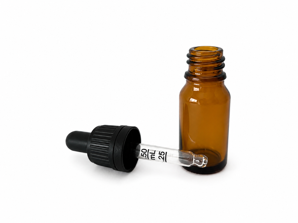 Glass Dropper Bottles with Glass Pipette 10 ml