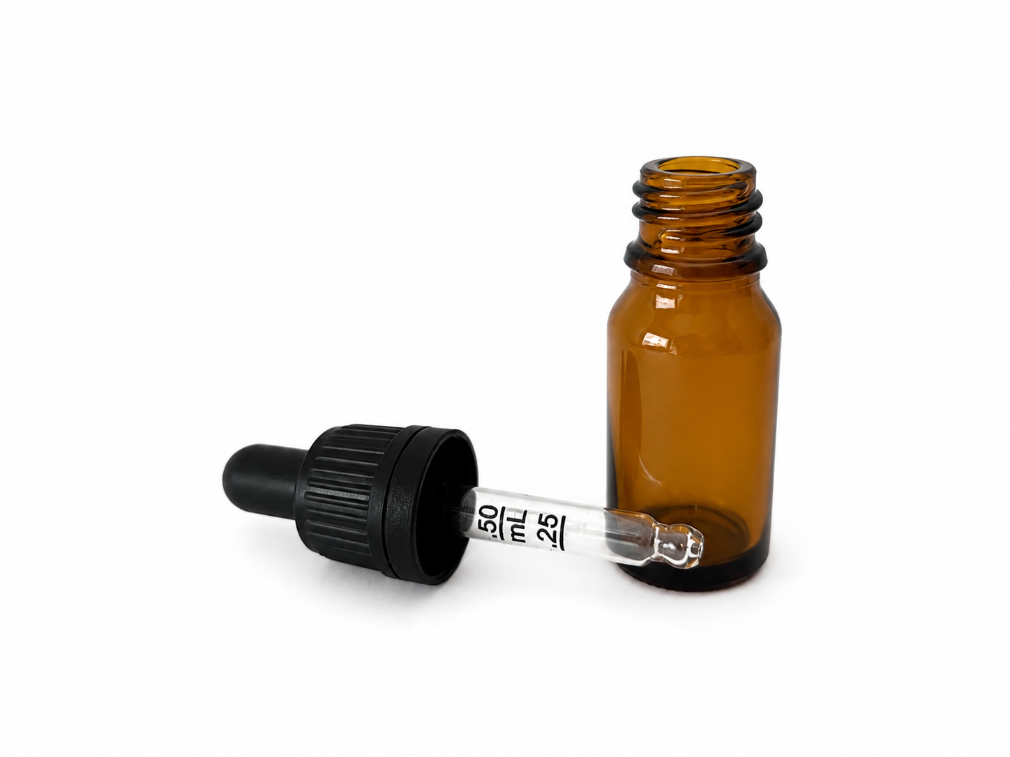 Glass Dropper Bottles with Glass Pipette 10 ml