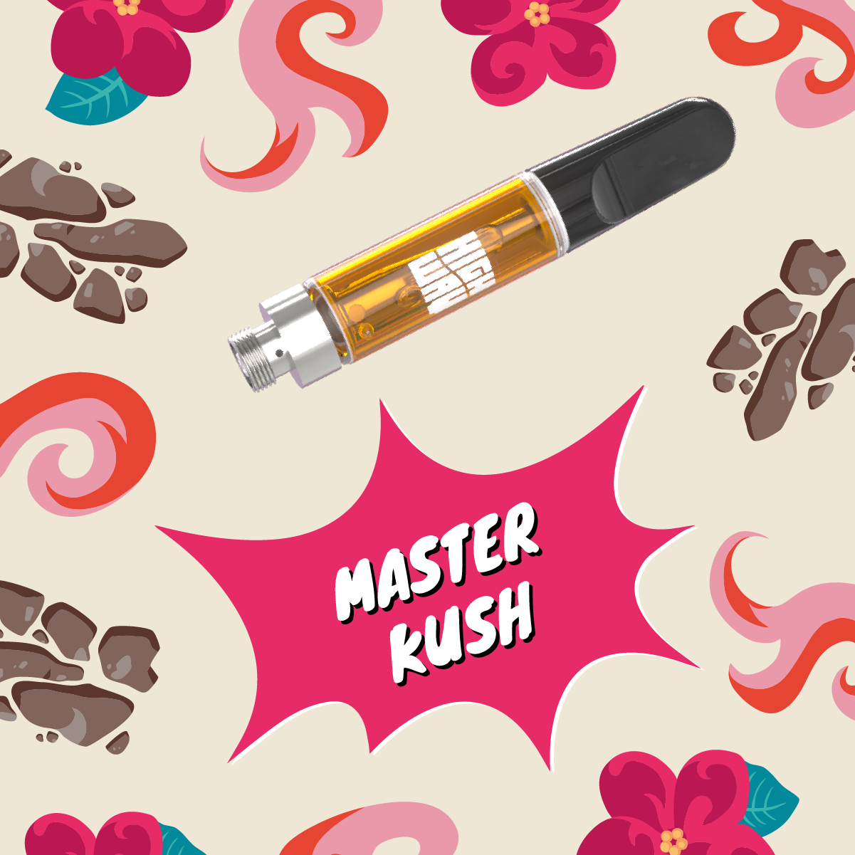 Indica Dominant Canna Club Master Kush Distillate + Vape Cart | 1ml