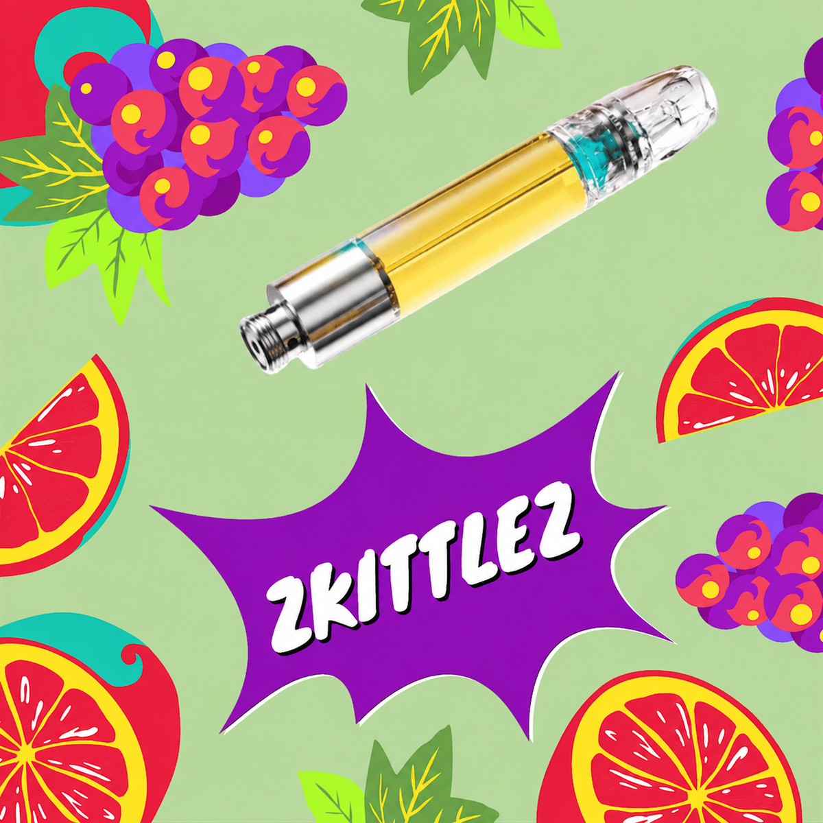 CBC/CBD/CBG/CBN Blend Zkittles + Vape Cart | 1ml