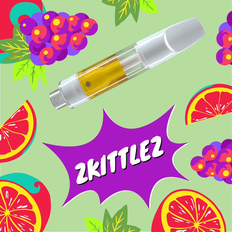 CBC/CBD/CBG/CBN Blend Zkittles + Ceramic Vape Cart | 1ml