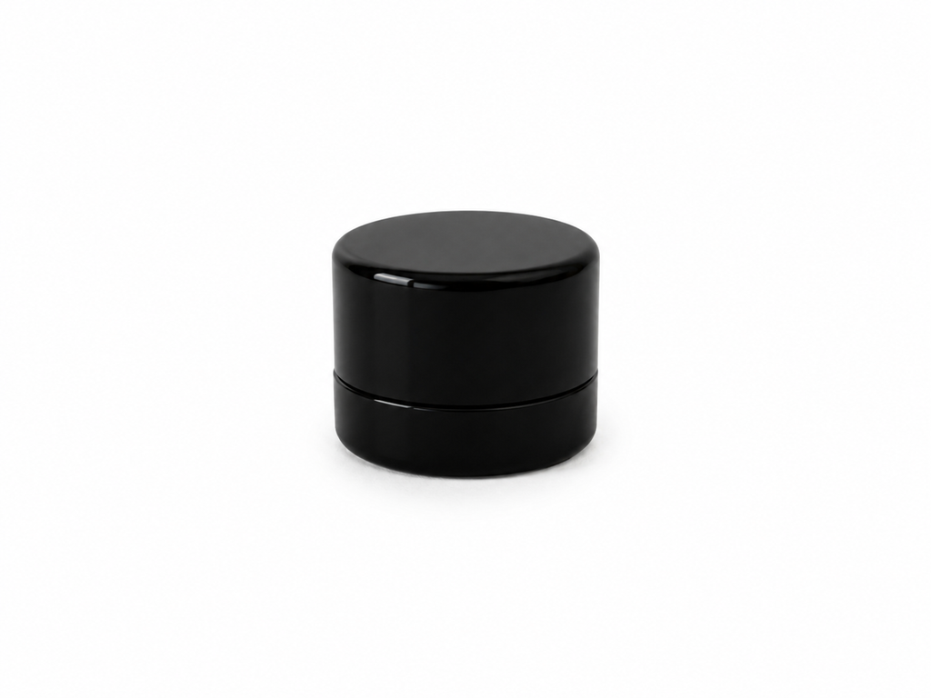 Child Resistant Glass Jar 5 g Black