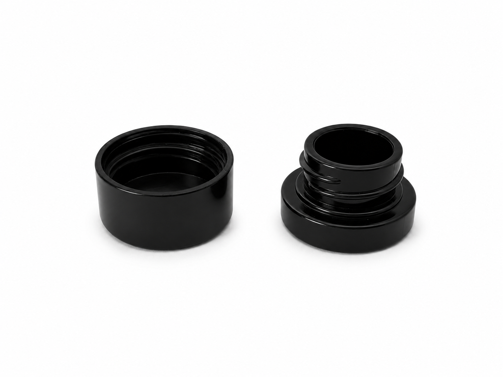 Child Resistant Glass Jar 5 g Black